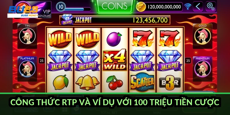 Công thức RTP và ví dụ với 100 triệu tiền cược