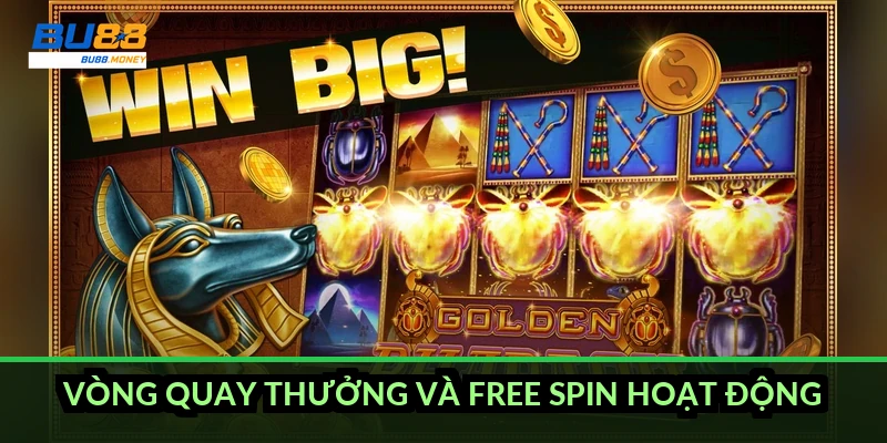Vòng quay thưởng và free spin hoạt động thế nào?